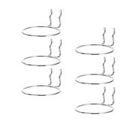 HEALLILY 6pcs Silver Round Pegboard Hooks for Pegboard Storage, Iron Material Peg Hooks to Store Small Objects and Save Space, for Craft Room Or Work Bench Accessories