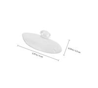 HEALLILY 6pcs Small Pvc Suction Cups for Vehicles Front Windshields, Stable and Light Weight Windshield Sunshade Sucker Pads for Automotive Use, No Traces Left, for Car Sunscreen Front