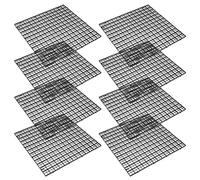 HEALLILY 8pcs Fish Tank Plastic Grid Divider 30x30cm Black Aquarium Bottom Filter Plate for Breeding and Isolation Partition Panel