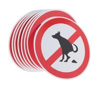 HEALLILY 8pcs No Dog Poop Lawn Signs with Stakes, Weather-resistant Pet Yard Warning Stickers for Garden, Yard, Courtyard and Public Areas, Dog Waste Control Safety Signs