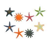 HEALLILY 8pcs Ocean Animal Figurine Set with Artificial Sea Star in Pvc Material, Vivid and Realistic Design for Decoration and Artistic Atmosphere, for Wedding and Arts and Crafts