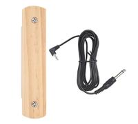 HEALLILY Acoustic Guitar Soundhole Pickup Wood Color with Black, Passive Under-saddle Pickup for Folk, Classical Ukulele, No-drill Installation Suitable for Acoustic Instruments Random