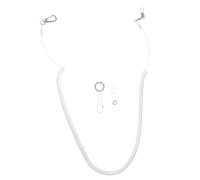 HEALLILY Adjustable and with Training Leash Parrot Handle Non-skid Easy to Put and Take off Design, Silver Flying for Taking Your Or Bird Pet out