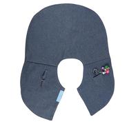 HEALLILY Adjustable Blue Cotton Fabric Bird Shoulder Anti-scratch Shawl with Bell Embellishment Skin Friendly Parrot Diaper Pad for Pet Birds and Parakeets for Cage Use Random Color