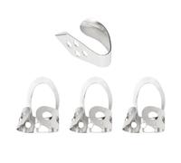 HEALLILY Adjustable Metal Finger Picks Set for Guitar and Banjo with Holes 3 Finger Picks Suitable for Ukulele and Folk Instruments Playing Accessories
