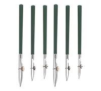 HEALLILY Adjustable Painting Straight Line Pen, 6Pcs Fine Art Ruling Tool for Precise Calligraphy, Green Mechanical Duckbill Ink Pens for Drawing and Masking Fluid Application