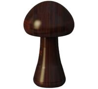 HEALLILY Adorable Mushroom Table Lamp Night Light with Touch Control, Wooden Material, 500mah Battery, for Bedside Use and Room Decoration