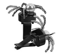 HEALLILY Air Freshener Diffuser with Easy Attachment Zinc Alloy Material Creative Gothic Spider 2pcs Black Car Vent Clips for Car Air Vent Interior Decoration