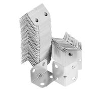 HEALLILY Angle Brackets Cold Rolled Steel 100pcs L-Shaped 90 Degree Right Angle Corner Braces with Versatile Application and Easy Installation for Wood Furniture and Chair Legs