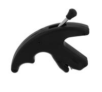 HEALLILY Archery Thumb Release for Compound Bow with Threefinger Grip Design, Black Plastic Bow Accessory for Recreational Activities and Improving Archery Accuracy, Suitable for Beginners