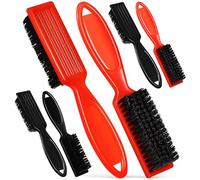 HEALLILY Barber Hair Clipper Cleaning Brushes Easy to Clean Tools with Nylon Bristles 6 Pcs and Plastic Handles for Hair and Beard and Personal Use