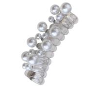 HEALLILY Beaded Band Ponytail Holder 2.83x0.98x0.98in Spiral Plastic Elastic Hair Ties Superb Elasticity Secure Hold Stylish Elegant Hair Styling Accessories for Women and Participating