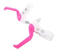 HEALLILY Bike Brake Lever Pair for Handlebar Easy Operate Brake Handle Replacement Practical Spare Part for Boys and Cycling Safety Rosy