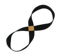 HEALLILY Black Cotton Stretching Strap Designed to Mobility and Strengthen Shoulders for Exercise and Yoga for Gymnastics and Rugby Training
