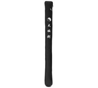 HEALLILY Black Oxford Cloth Tai-chi Sword Bag for Safe Storage and Comfortable Touch, Long Sword Protective Pouch Suitable for Martial Arts Training and Outdoor Carry