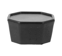 HEALLILY Black Plastic Racket Butt Cap for Tennis and Badminton Rackets Easy Replacement Handle End Cover Comfortable Grip Sturdy Sports Equipment Accessory