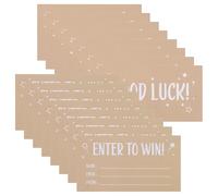 HEALLILY Blank Raffle Tickets Cards Easy to Write on Paper Tickets 200pcs with Name Email and Phone Number Fields That Fit Most Ballot Boxes for Sweepstakes and Small Businesses