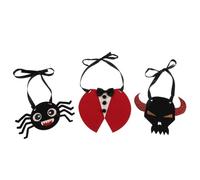 HEALLILY Bow Ties Goose Bow Tie Pet for Small Dogs and Cats, Halloween 3pcs Adjustable Cloth Funny and Festive Neckwear for Halloween Decorations and Holiday Costume Accessories