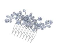 HEALLILY Bridal Crystal Hair Comb with Rhinestone Accent Wedding Headpiece for Bride, Elegant Wedding Hair Accessory Side Comb for Bridal Hairstyles