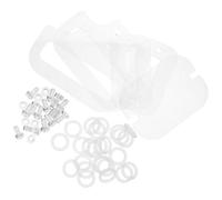 HEALLILY Cage with Fixing Sheets and Gaskets Acrylic Accessories Hamster Screws and Nuts Kit and Easy to Clean High Transparency for Small Pets