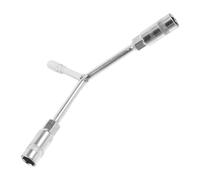 HEALLILY Car Tire Puller Wrench Tool 10mm 12mm Y-Type Alloy Steel 6-Point Hex Socket Spanner for Car Motorcycle Tyre Valve Stem Repair and Replacement