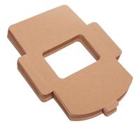 HEALLILY Card Organizer Box Unique Style 50pcs Kraft Paper with Window Design Rectangle Shape for Mail Bills and Invitations for Birthdays and Weddings