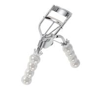 HEALLILY Ceramic Grip Eyelash Curler for Asian Lashes Portable White Sunflower Lash Curler with Manual Curling Tool for Travel