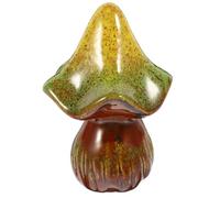 HEALLILY Ceramic Mushroom Figurine Decoration for Potted Plants with Delicate Unique Design, Mushroom Ornament for Cabinets and Flowerpots, Garden Or Office Decor