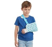 HEALLILY Children Arm Sling, Broken Forearm Brace, Kids Shoulder Immobilizer, Pure Cotton Paediatric Recovery Sleeve with Cushion Pad, Toddler Flannel Support Cover, Youth Teens