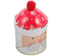 HEALLILY Christmas Candy Jar Metal Snack Container with Lid, Small Decorative Candy Box with Creative Appearance and Unique Christmas Theme Design, for Festival and Sharing Joy with Family