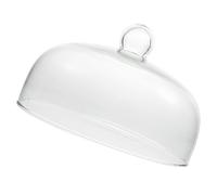 HEALLILY Clear Glass Cake Dome Cover Food Protective Cloche for Dessert Display Transparent Dome Shape with High Height to Prevent Contamination Stylish Food Cover for Cake Platters and