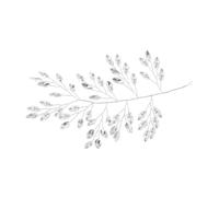 HEALLILY Crystal Rhinestone Hair Chain Silver Bridal Hair Accessory Wedding Headpiece for Women Party Hairpiece