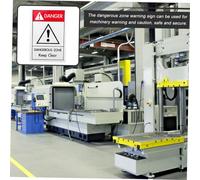 HEALLILY Dangerous Zone Warning Sign Self-adhesive Safety Sticker for Machinery and Outdoor Use Safety Precaution