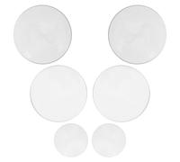 HEALLILY Double Convex Glass Lenses for Demonstrating Optical Principles 50mm Diameter 6pcs Optical Lenses in Classroom Demonstrations and Scientific Experiments