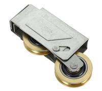 HEALLILY Double Copper Wheel Rust-Resistant Sliding Door Roller Pulley with Bearing Stainless Steel and Copper Material, Sturdy Cabinet and Drawer Hardware Accessories for Home Use