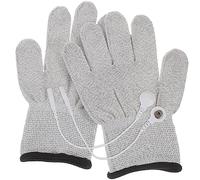 HEALLILY Electric Therapy Gloves Conductive Massage Gloves for Units Universal Therapy with 2 Conversion Lines for Massage and Beauty Use