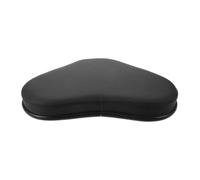 HEALLILY Ergonomic Sitting Cushion Pu Leather Seat Cushion Riding Seat Pad Black 15x11x1.8inch Portable Anti-slip Support Design for Recumbent Bike Gym Home Workouts