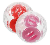 HEALLILY Exercise Lock Design with Ventilation Holes Hamster 2pcs and Small Pet Running Made of Sturdy Pp Material for Dwarf Hamsters to Stay Active Indoors