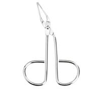 HEALLILY Eyebrow Tweezer Scissors with Sturdy Silver Material for Women Stainless Steel Precision Facial Hair Remover for Removing Unwanted Eyebrow Hair During Facial Cosmetic Use