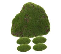 HEALLILY Fake Moss Stone Faux Moss Rock for Garden Desktop Decor Delicate Texture for Micro Landscape DIY Crafting and Realistic Plant Pot Accent