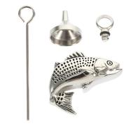HEALLILY Fish-shaped Stainless Steel Pet Ashes Pendant Lightweight and Easy to Carry Memorial Bone Ash Casket Jewelry for Pet Keepsake