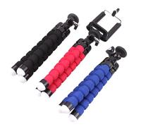 HEALLILY Flexible Sponge Octopus Tripod and Abs Material for Mobile Phone 3pcs with Complete Flexibility Lightweight Smartphone Holder for Selfie and Travel Use