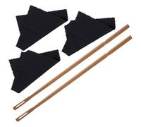 HEALLILY Flute Cleaning Kit with Maple Wood Cleaning Rod for Easy Operation and Instrument Finish Protection