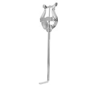 HEALLILY French Horn Music Score Clip for Marching Band, Practical Iron Sheet Music Holder with Silver Finish, Square Hole Design Suitable for 4x4mm Inner Diameter, Light Weight and Not