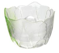 HEALLILY Frosted Glass Pickle Jar with Thick Press Lid for Fermenting and Storing Pickles Clear Small Bowl Design Crock for Household Use Easy-clean Smooth Surface Japanese Style Green