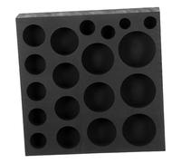 HEALLILY Graphite Coin Casting Mold 19-Hole Crucible Fast Cooling Metal Melting Dish for Jewelry and Precious Metal Refining