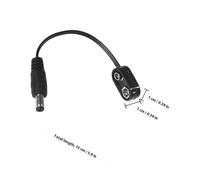 HEALLILY Guitar Pedal Power Adapter Cable with External USB Charging Positive Outside Negative Inside Design for Stable Power Supply Compatible with Guitar Effects and Instruments