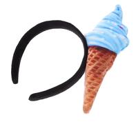 HEALLILY Hair Band with Easy-to-use Design Ice Cream Shape Soft Cloth Material for Styling Your Hair Or Doing Makeup, Playful and Chic Spa Headband for Women