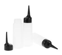 HEALLILY Hair Dye Bottles with Easy Squeeze Design 3pcs 150ml Refillable Pp Shampoo Containers for Hairdressing Shop and Pet Shop Use