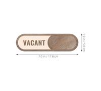 HEALLILY Hanging Sign Easy to Clean Brown Occupied Acrylic with Sliding Status Indicator Classroom Door Sign for Hospital and School Use